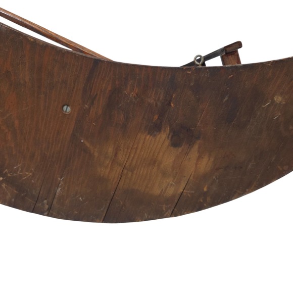 Vintage MCM Hand Made Crescent Moon Stair Step Wood Wall Shelf Celestial Decor - Picture 9 of 12